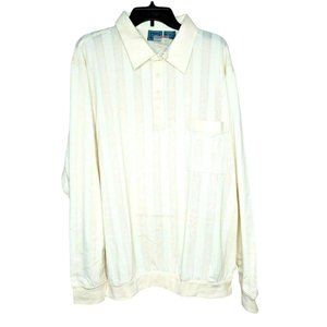 Rare Tropi-Cool 2XL TL Cream White Long Sleeve Breathable Mesh Style Men Shirt